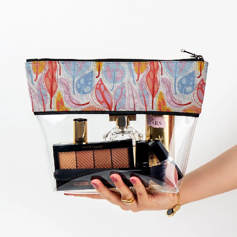 Crossbody Women's Makeup Bags with Adjustable Straps for Hands - Free Convenience limpid Makeup Case Falling Crossbody Women's Makeup Bags with Adjustable Straps for Hands - Free Convenience limpid Makeup Case Falling
