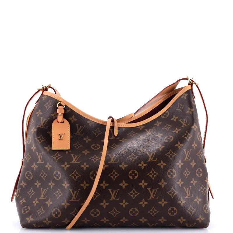 Quilted hobo bag with a diamond pattern for a classic aestheticCarryAll Hobo Monogram Canvas MM