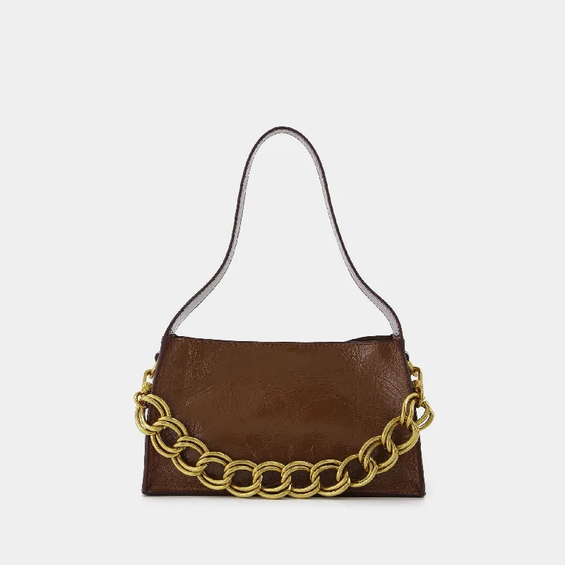 Soft suede hobo bag in a warm earth - tone color for autumnMini Kesme Bag in Brown Leather