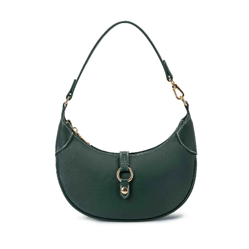 Hobo bag with a large capacity and multiple interior pockets for organizationMire Half Moon Shoulder Bag