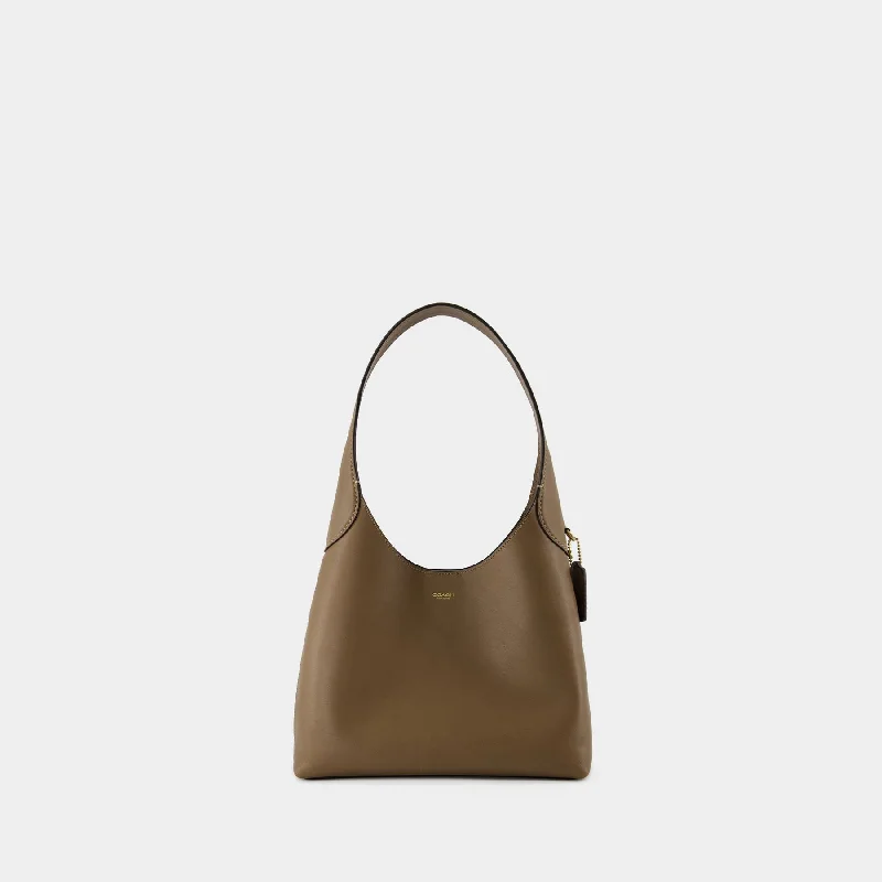 Silk hobo bag with a delicate print for a feminine lookBrooklyn 28 Shoulder Bag - Coach - Leather - Grey