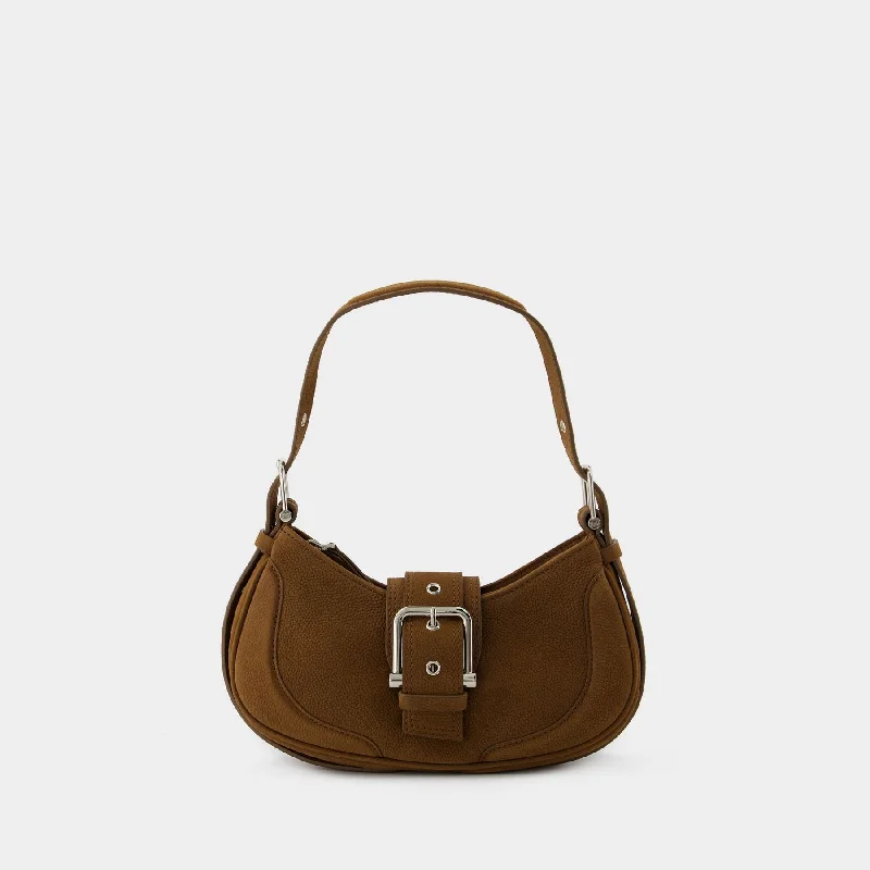 Plus - size hobo bag with a roomy interior for carrying essentialsHobo Brocle Shoulder Bag - Osoi - Leather - Brown