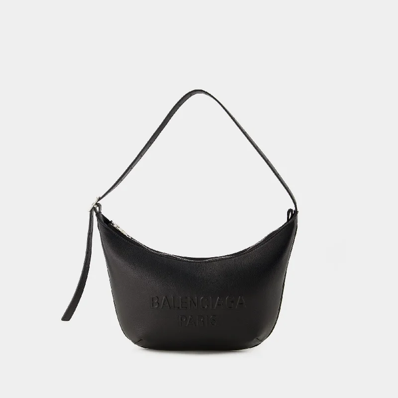 Hobo bag with a large capacity and multiple interior pockets for organizationMary Kate Sling Shoulder Bag - Balenciaga - Leather - Black