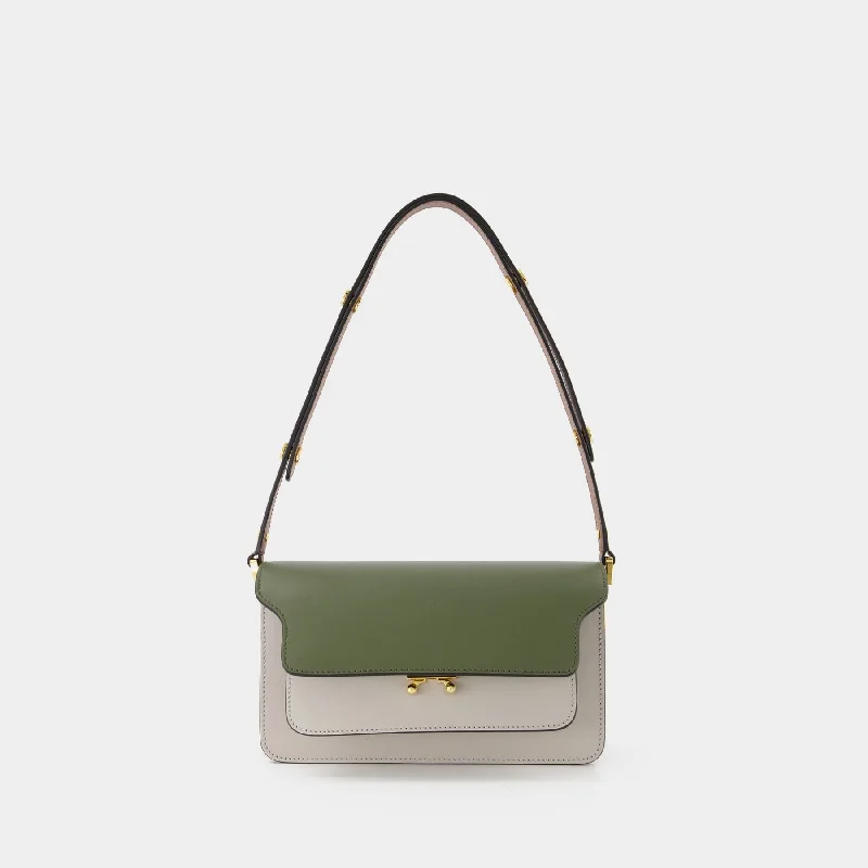 Metallic hobo bag with a shiny finish for evening outingsTrunk Ew Crossbody - Marni - Multi - Leather