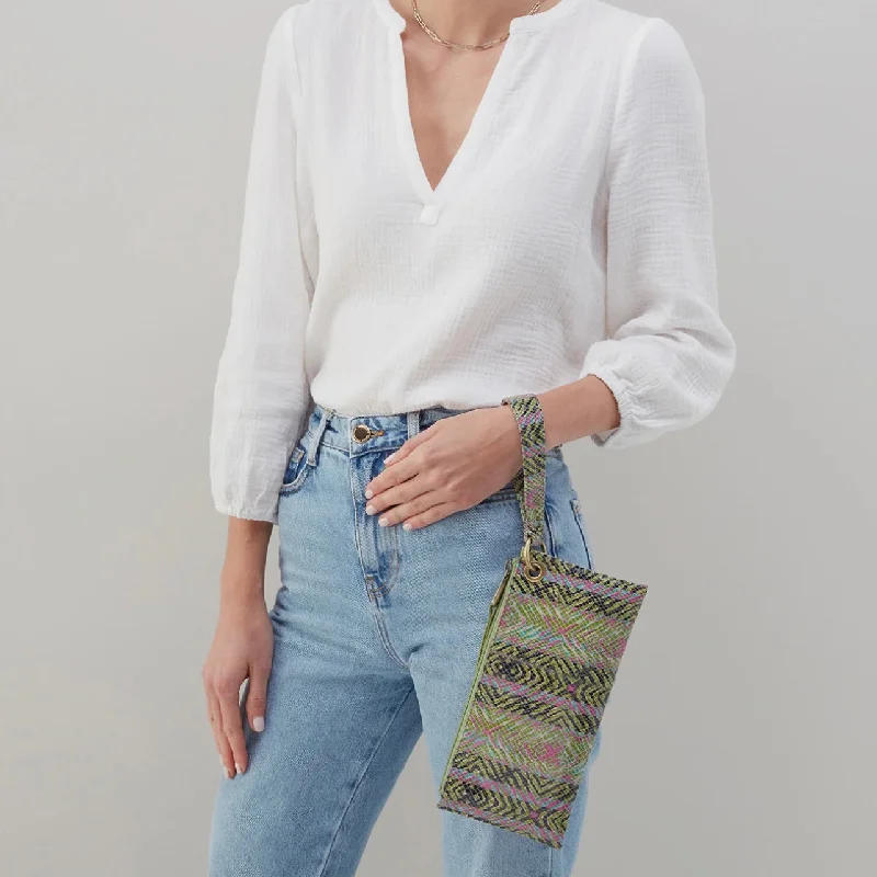 Embroidered hobo bag with intricate beadwork for a unique appearanceVida Wristlet