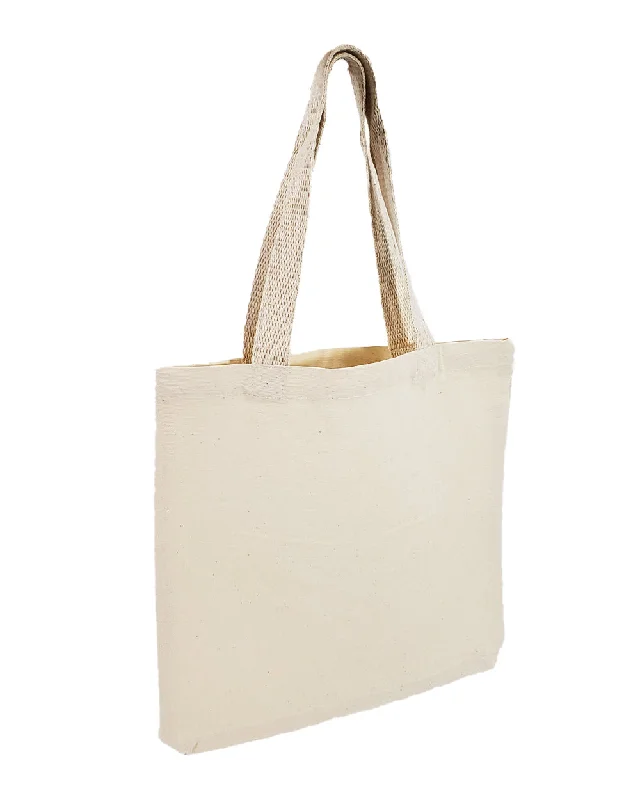 Floral-printed cotton tote bag with a ruffled edge for spring and summer12'' Small Canvas Tote Bags/Book Bags - TC212