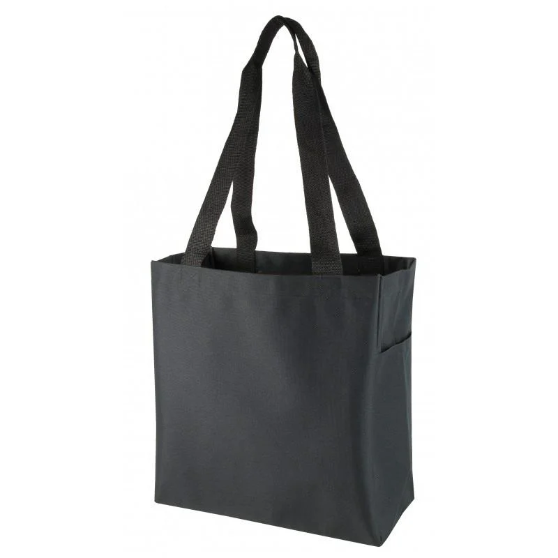 Metallic leather tote bag with a shiny finish for evening eventsPolyester Value Essential Tote Bags Large Size