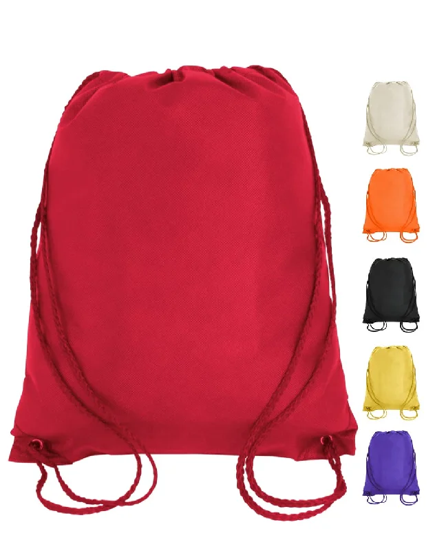 Waterproof nylon tote bag with a roll-top closure for outdoor useBudget Drawstring Bag Small Size / Junior Cinch Packs - GK420