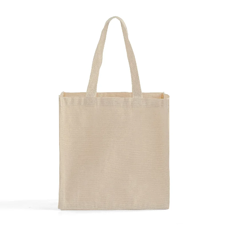 Suede tote bag in a soft pastel pink color for a feminine touchMedium Square Canvas Tote - TF226