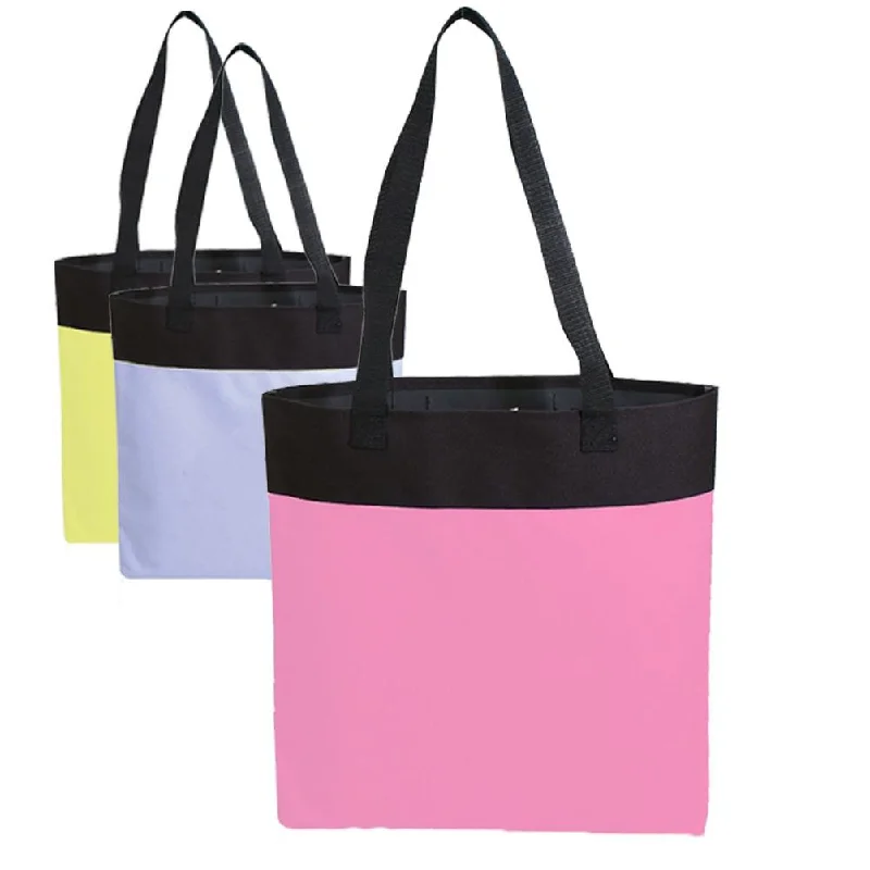 Vegan leather tote bag made from sustainable materials for eco-conscious consumersNeon Customizable Promo Bag