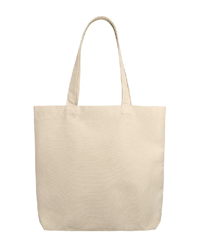 Convertible tote bag that can be worn as a shoulder or cross-body bagOrganic Cotton Canvas Tote Bags with Gusset - OR110