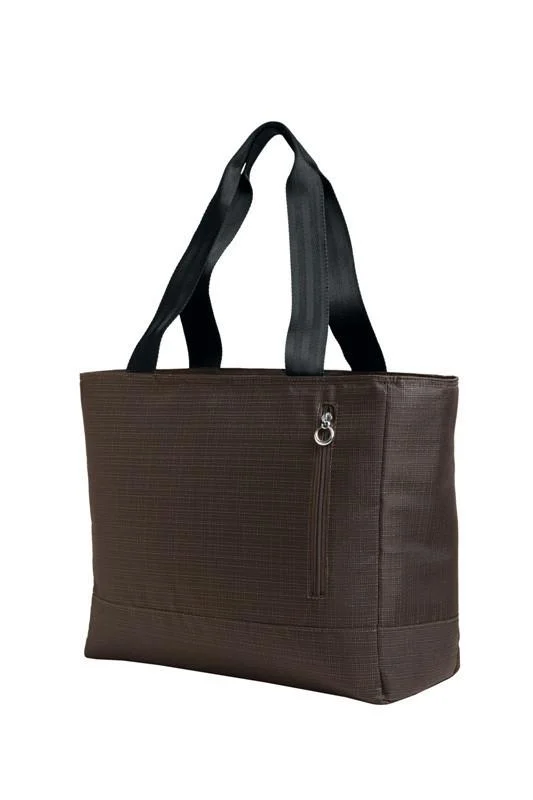 Tote bag with a detachable pouch for easy access to small itemsLadies Luxurious Laptop Tote Bags