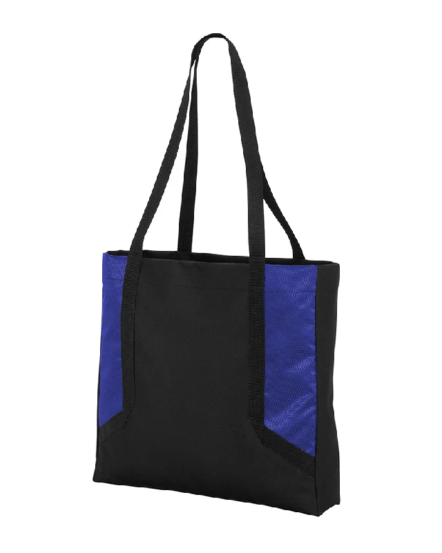 Laser-cut leather tote bag with a geometric pattern for a modern aestheticPromotional Poly Canvas Circuit Tote