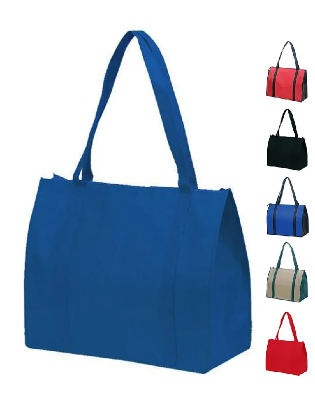 Convertible tote bag that can be worn as a shoulder or cross-body bagZippered Non-Woven Polypropylene Tote Bag