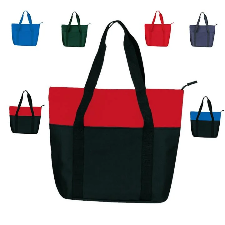 Leatherette tote bag with a quilted pattern and a magnetic snap closureZippered Shopping Bag with Interior Slip Pocket