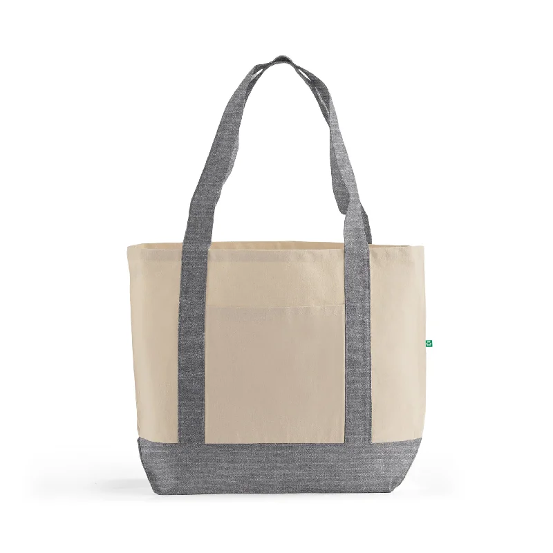 Vegan leather tote bag made from sustainable materials for eco-conscious consumersRecycled Iconic Shopping Bag - RC238