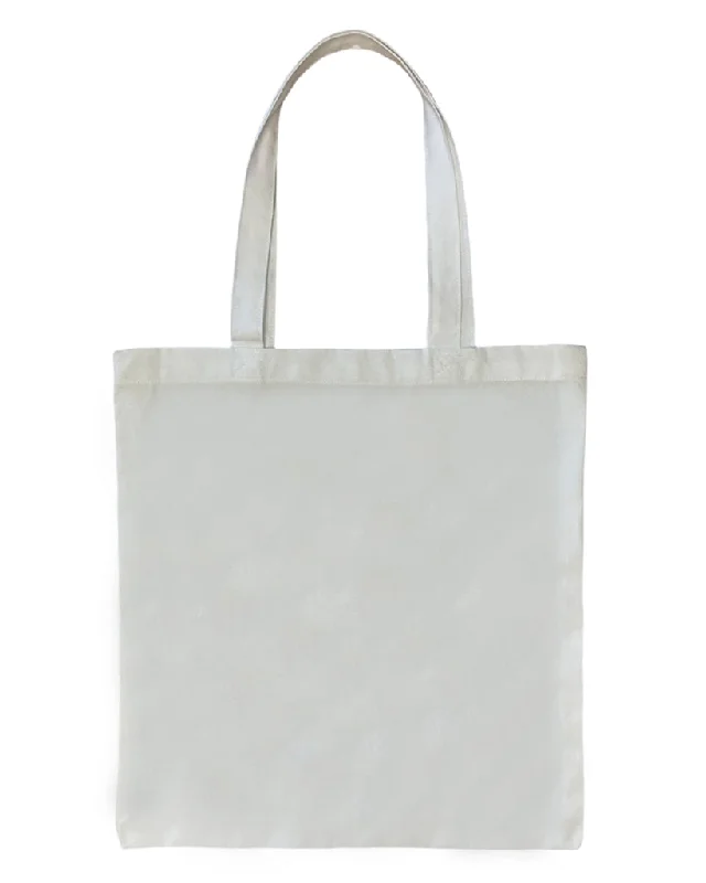 Canvas tote bag with a large printed city map for a trendy lookSublimation 100% Polyester Canvas Tote Bags White - SB200