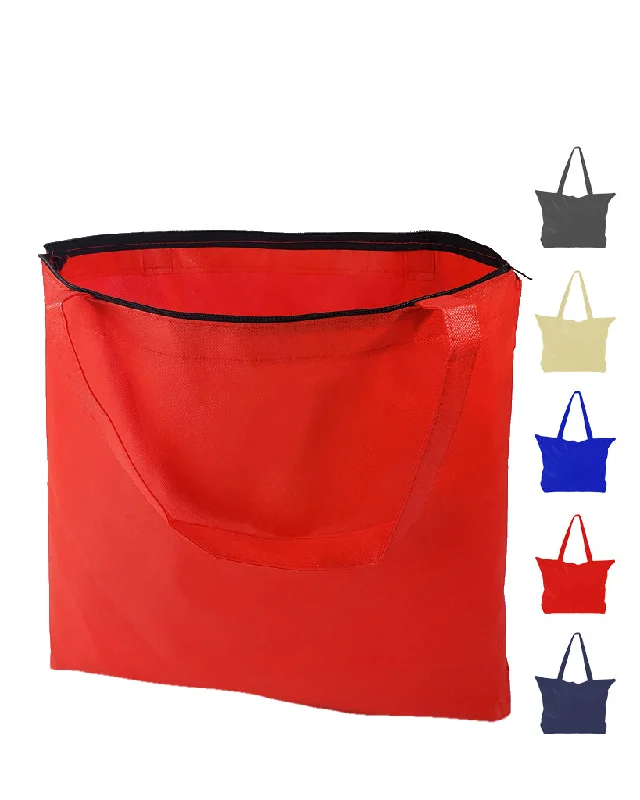 Convertible tote bag that can be worn as a shoulder or cross-body bagZippered Promo Convention Tote Bag with Gusset - GN26