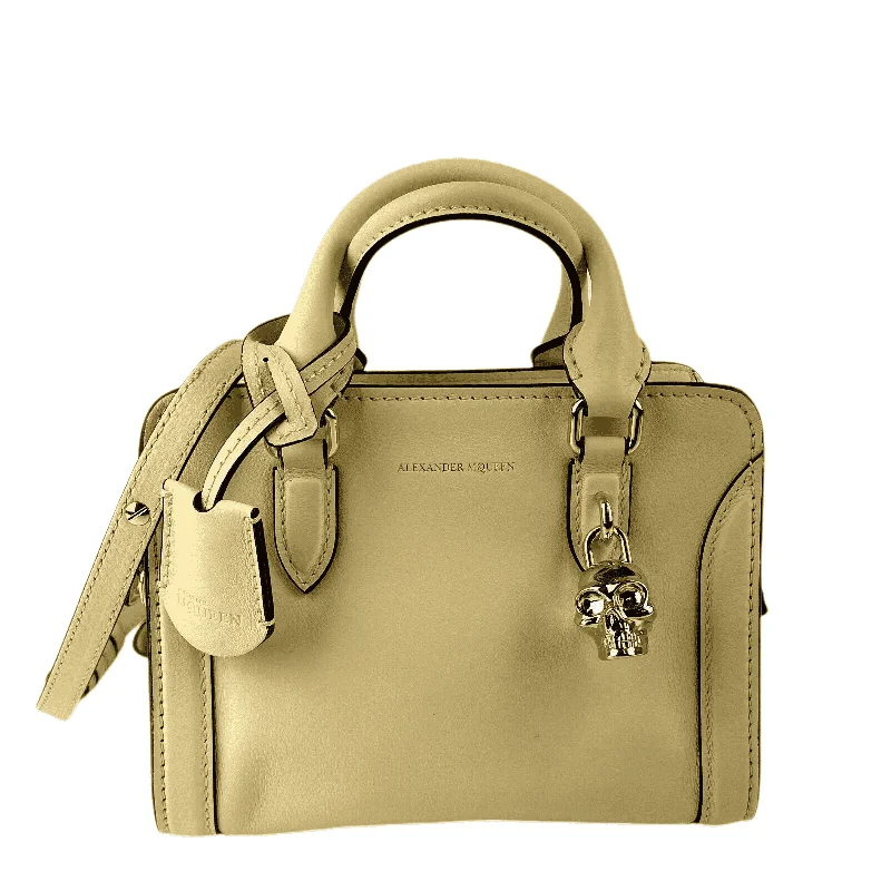 Plus-size satchel with a spacious interior for carrying all essentialsAlexander McQueen Women's  Leather Skull Padlock Handbag