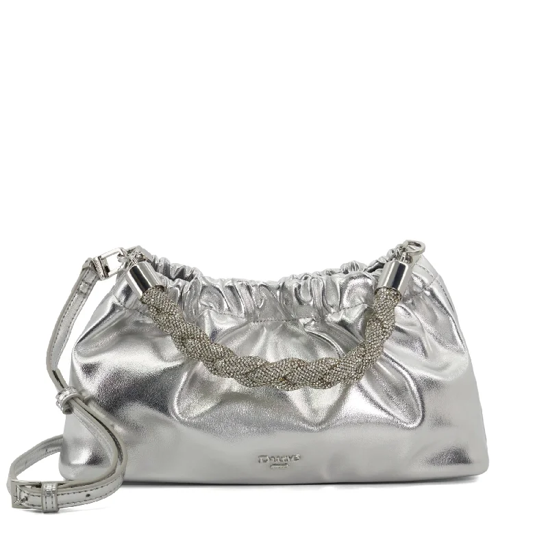 Monogrammed clutch as a personalized evening accessoryBONANZA - SILVER