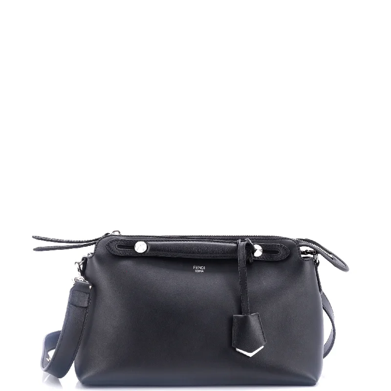 Metallic satchel with a shiny finish for evening eventsBy The Way Satchel Calfskin Small