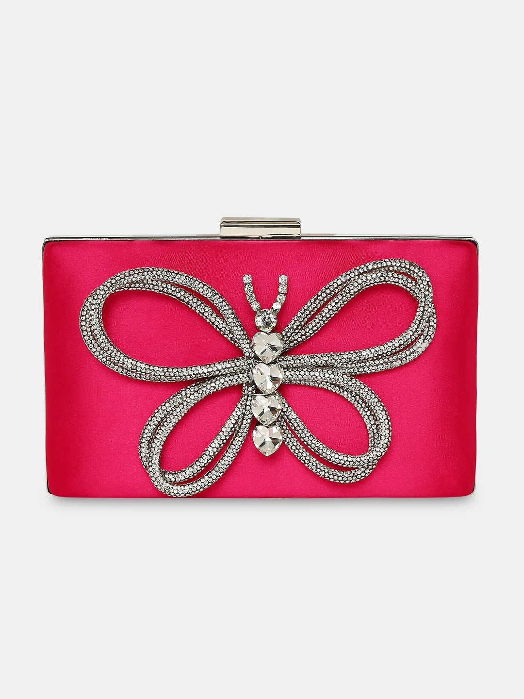 Floral - printed clutch for a spring or summer eveningCaprese Ella Clutch Medium Fuchsia