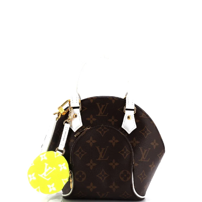 Satchel with a detachable strap for easy customizationEllipse Bag LV Match Monogram Canvas BB