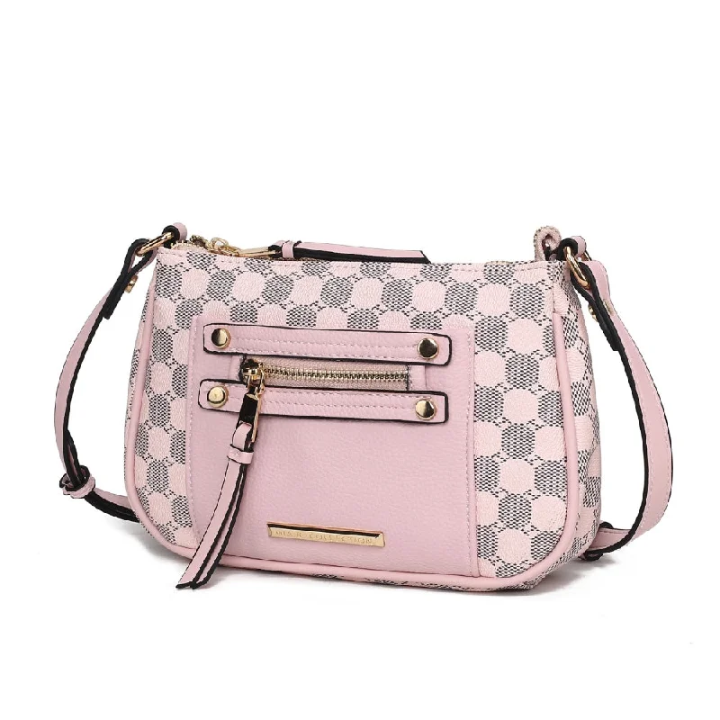 Embroidered crossbody bag with intricate beadwork for a unique touchEssie Circular Print Vegan Leather Women’s Crossbody by Mia K Embroidered crossbody bag with intricate beadwork for a unique touchEssie Circular Print Vegan Leather Women’s Crossbody by Mia K