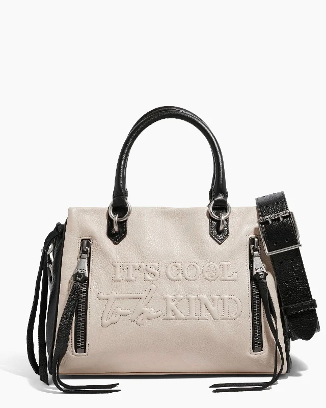 Silk - lined handle bag with a smooth interior to protect belongingsFairest Of Them All Triple Entry Satchel