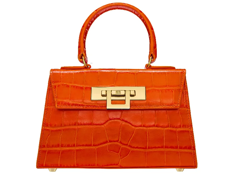 Metallic shoulder bag with a glittery finish for evening partiesFonteyn Mignon Orinoco - Orange