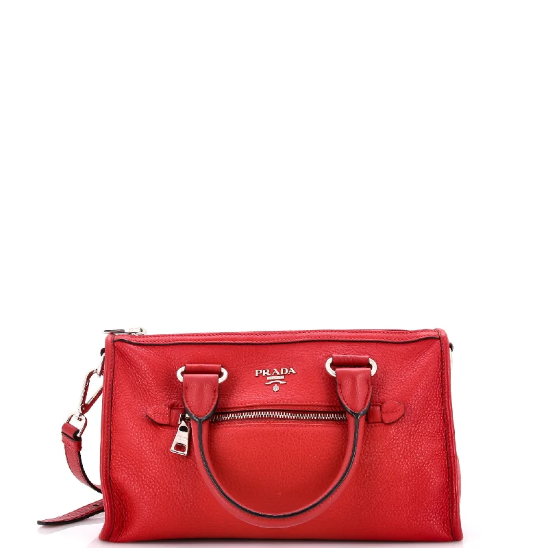 Vegan leather satchel for eco-conscious consumersFront Zip Convertible Satchel Vitello Phenix Small