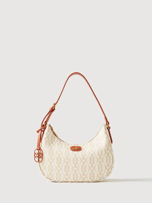 Plus - size shoulder bag with a roomy interior for carrying daily essentialsLa Luna Monogram Shoulder Bag