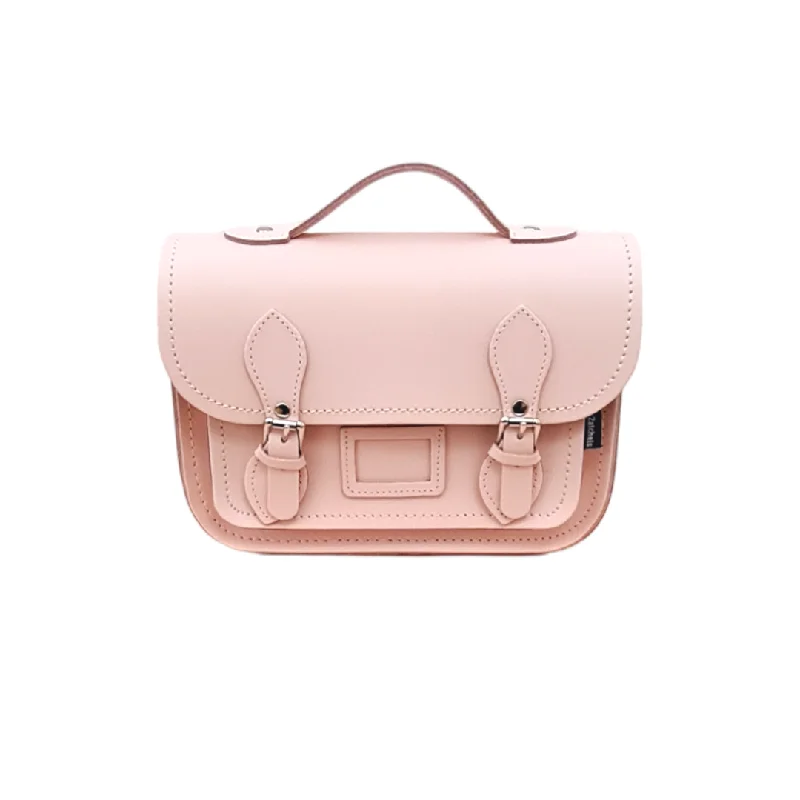 Satchel with a detachable strap for easy customizationLeather Midi Satchel - Cherry Blossom