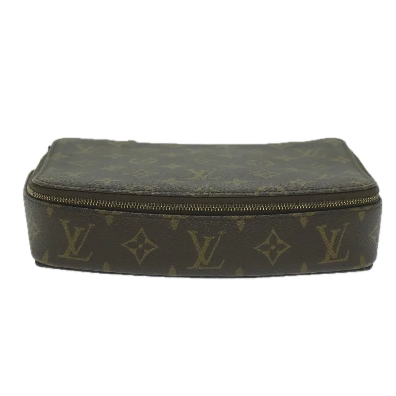 Lace - covered clutch for a romantic and feminine lookLouis Vuitton Monte Carlo  Canvas Clutch Bag (Pre-Owned)