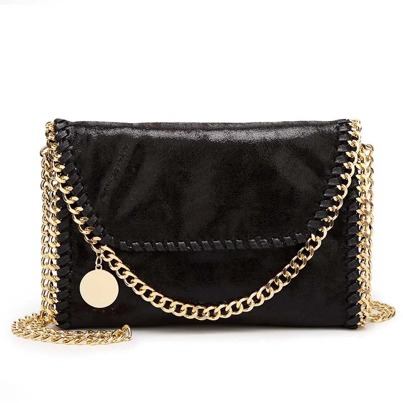 Black with Gold Chain