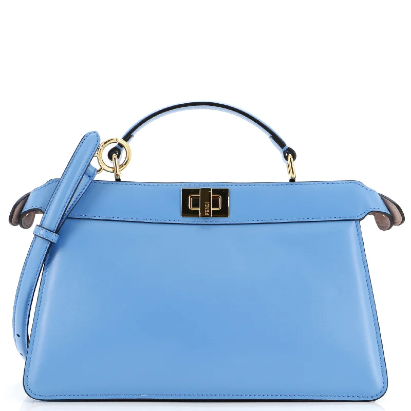 Plus-size satchel with a spacious interior for carrying all essentialsPeekaboo ISeeU Bag Leather East West