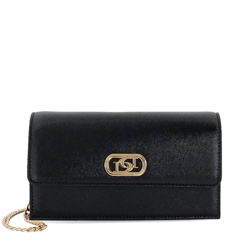 Mother - of - pearl clutch with a delicate sheenSAPPHIRE - BLACK