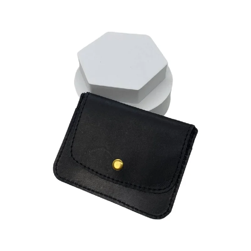 Miniature evening bag with a fold - over clasp for a compact optionSlim Leather Wallet