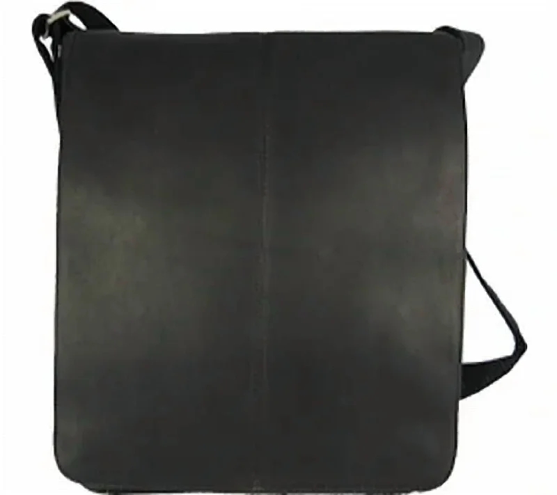 Satchel with a hidden anti-theft pocket for securitySmall Vertical Messenger Bag In Black