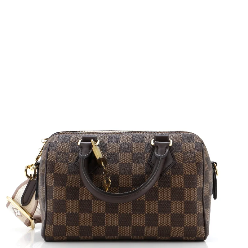 Plus-size satchel with a spacious interior for carrying all essentialsSpeedy Bandouliere Bag Damier 20